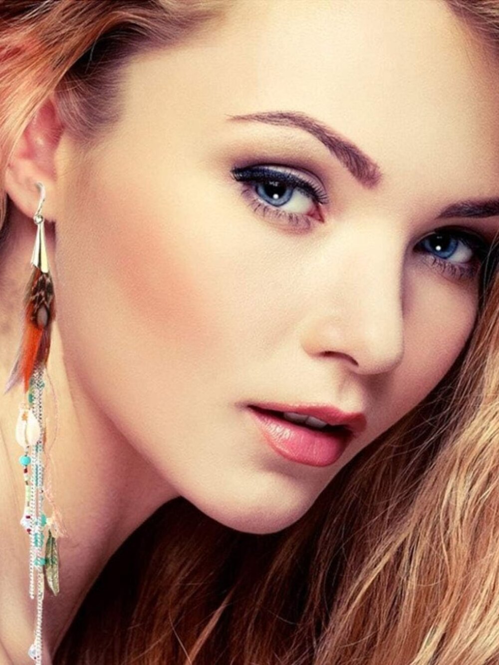 Bohemian Feather Dangle Earrings for Women with Shell Beads Long Tassel Design D - Picture 2 of 9